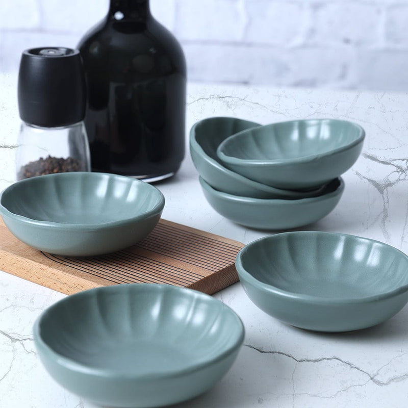 Mat Yeşil Sirius Çerezlik / Sosluk 12cm 6 Adet