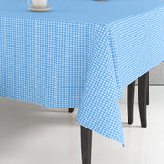 Mavi Beyaz Pöti Kareli Masa Örtüsü %100 Pamuk 170x170cm Bonvagon