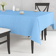 Mavi Beyaz Pöti Kareli Masa Örtüsü %100 Pamuk 170x170cm Bonvagon