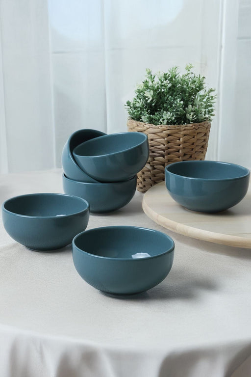 Mavi Bulut Kase Seti 12 cm - 6'lı Paket Bonvagon