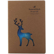 Mavi Cut-out Geyik Desenli B5 Defter Bonvagon