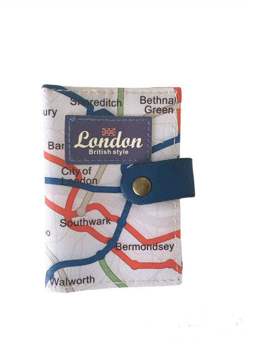 Mavi Londra Haritası Kartvizitlik Bonvagon