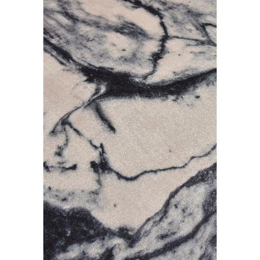 Mermer Dijital Baskılı 100cm Banyo Halısı, Kaymaz Taban, Yıkanabilir Bonvagon