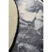 Mermer Dijital Baskılı 100cm Banyo Halısı, Kaymaz Taban, Yıkanabilir Bonvagon