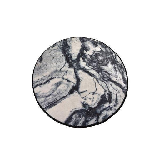 Mermer Dijital Baskılı 100cm Banyo Halısı, Kaymaz Taban, Yıkanabilir Bonvagon