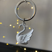 Kuğu Anahtarlık Beyaz Bonvagon Metalmorphose