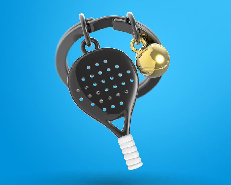 Padel Tenis Anahtarlık Siyah Bonvagon Metalmorphose