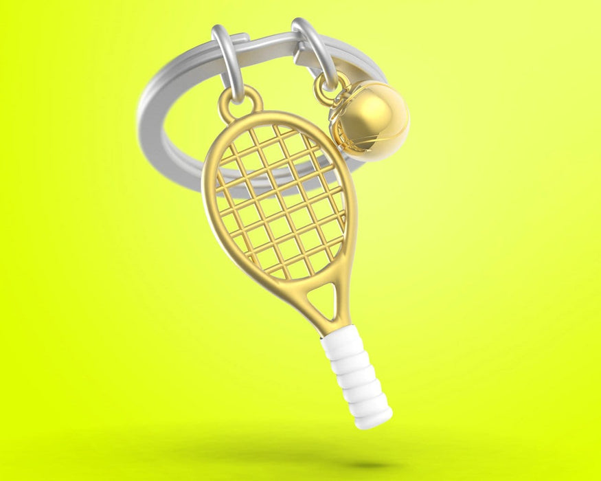 Metalmorphose Tenis Raketi Anahtarlık Gold Bonvagon