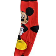Mickey Mouse Desenli Kırmızı Siyah Renkli Çorap 36-41