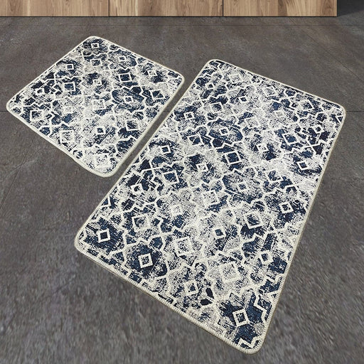 Mine 2li Set Dijital Banyo Halısı, Kaymaz Taban, Yıkanabilir Bonvagon