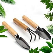 Mini Ahşap Hobi Bahçe Seti 3 Adet Bonvagon