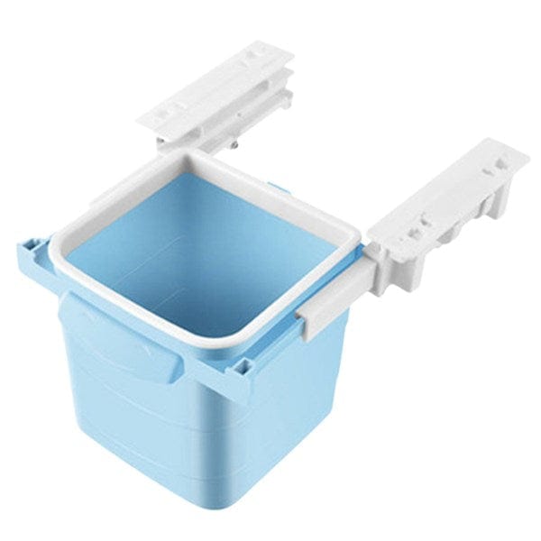 Mini Masa Çöp Kovası Plastik Tezgah Altı Geri Çekilebilir Yapışkanlı Görünmez Bölme Pratik Bonvagon