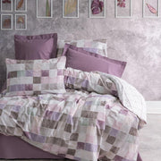 Minimal çift Kişilik Nevresim Takımı Maro Gülkurusu Lastikli Çarşaf Bonvagon