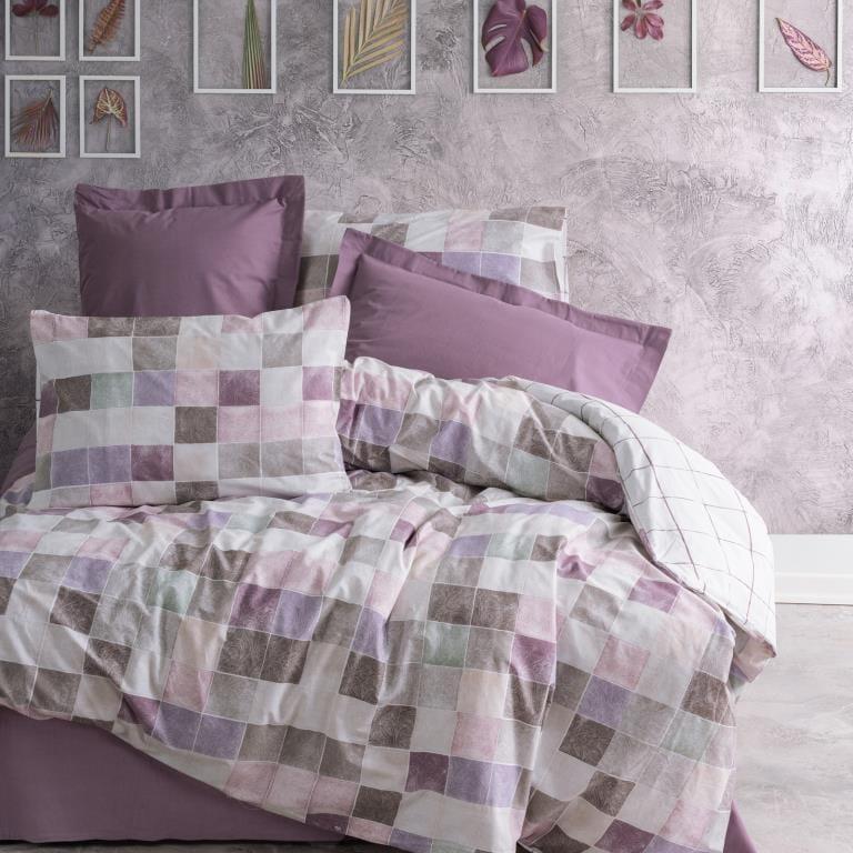 Minimal çift Kişilik Nevresim Takımı Maro Gülkurusu Lastikli Çarşaf Bonvagon