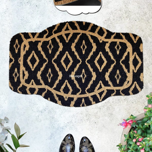 Misafir 45x75cm Doğal Koko Hindistan Cevizi Kapı Önü Paspas Gestern Bonvagon