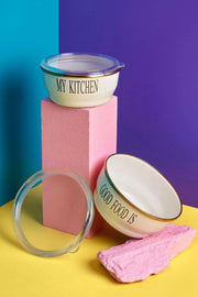 Miss Motto Serisi 2'li Emaye Saklama Kabı 14-16 Cm Bonvagon