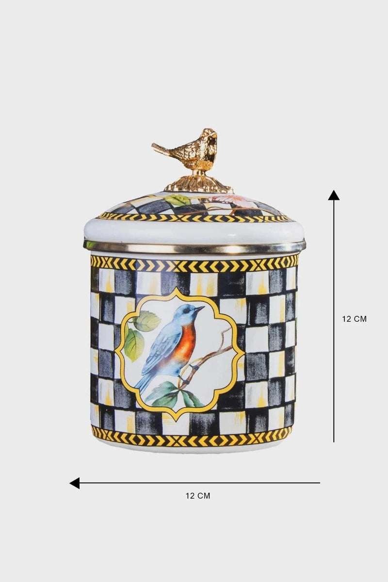 Miss Paradise Emaye Orta Boy Kavanoz 12 Cm Bonvagon