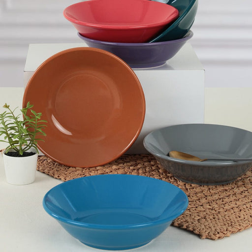 Mixed Hitit Yemek Tabağı 18cm 6 Adet Bonvagon