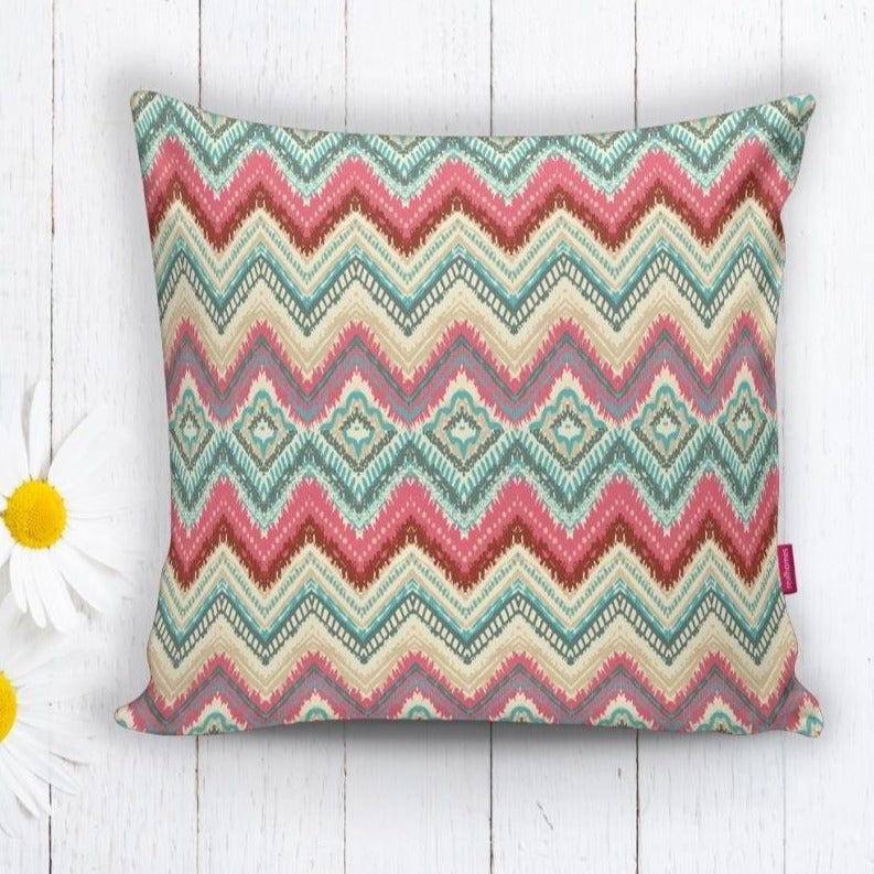 Modern Ebru Desen Dijital Baskılı Dekoratif Yastık Kırlent Kılıfı 43x43cm Bonvagon