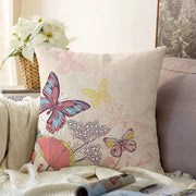 Modern Kelebek Dijital Baskılı Dekoratif Raşel Kadife Yastık Kırlent Kılıfı Bonvagon