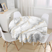 Modern Mermer Desenli Dijital Baskılı Leke Tutmaz Masa Örtüsü Bonvagon