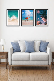 Modern Tarzda Siyah Çerçeve Görünümlü Tablo Bonvagon