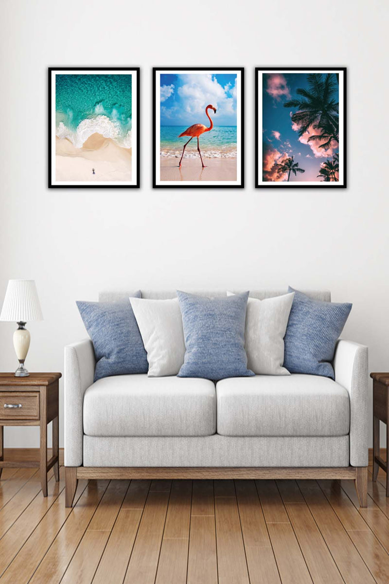 Modern Tarzda Siyah Çerçeve Görünümlü Tablo Bonvagon