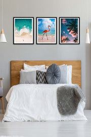 Modern Tarzda Siyah Çerçeve Görünümlü Tablo Bonvagon