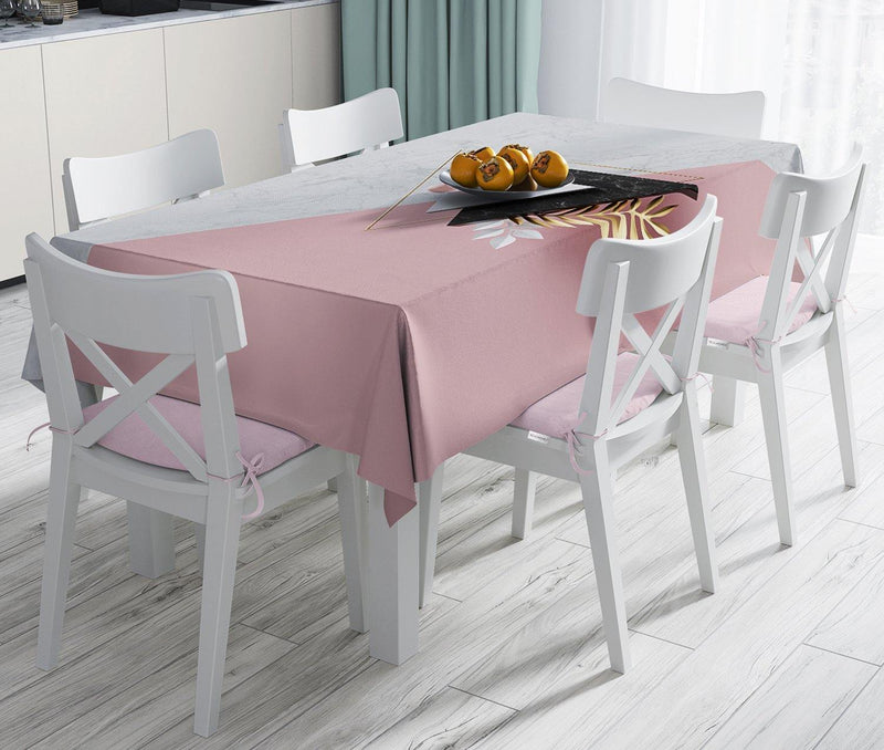 Modern Üçgen Mermer Desenli 3D Dijital Baskılı Leke Tutmaz Masa Örtüsü Bonvagon