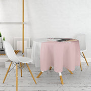 Modern Üçgen Mermer Desenli 3D Dijital Baskılı Leke Tutmaz Yuvarlak Masa Örtüsü Bonvagon