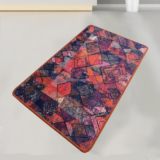 Monica 70x120cm Dijital Banyo Halısı, Kaymaz Taban, Yıkanabilir Bonvagon