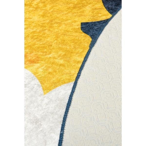 Moon Yıkanabilir Antibakteriyel Çocuk Halısı Çap: 140cm, Kaymaz Taban, Yıkanabilir Bonvagon