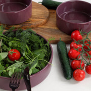 Mor Stackable Salata/Çerez Seti 3 Parça Bonvagon