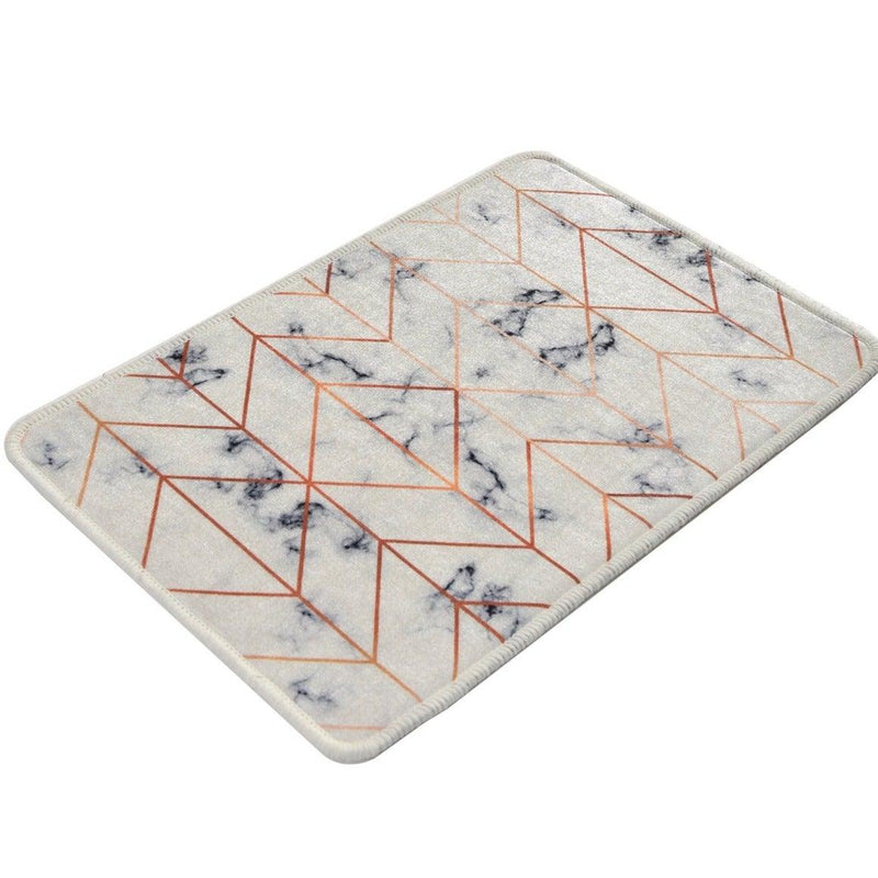 Morea Dijital Baskılı 40x60cm Banyo Halısı, Kaymaz Taban, Yıkanabilir Bonvagon