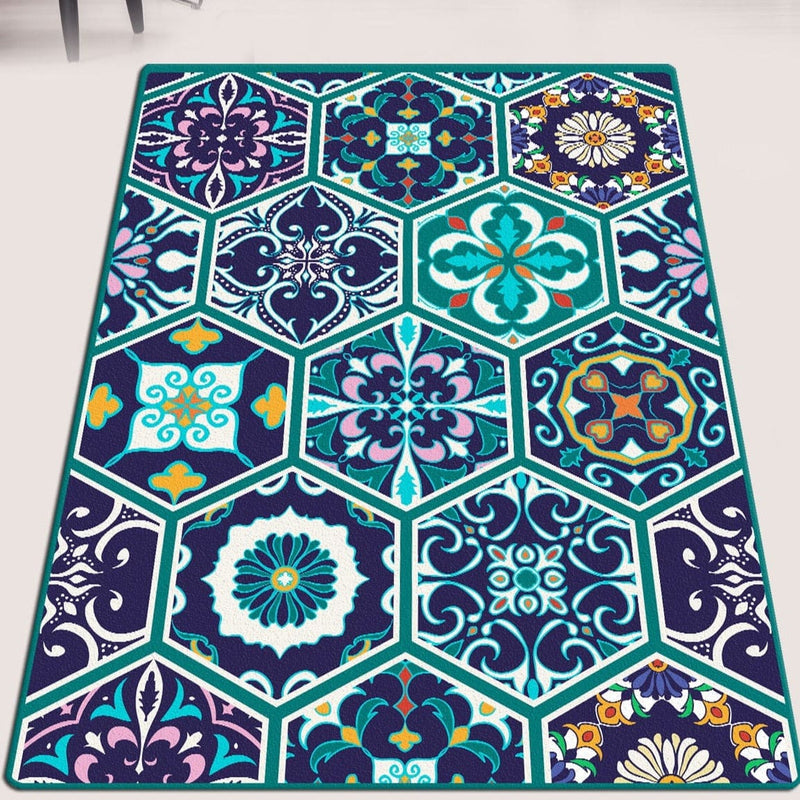 Mosaic Dijital Baskılı Halı, Kaymaz Taban, Yıkanabilir Bonvagon