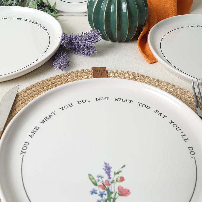 Motto Bloom Nordıc Pasta Tabağı 22 cm 4 Adet Bonvagon