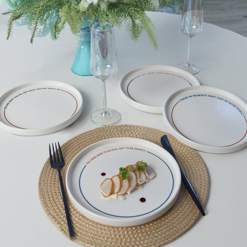 Motto Line Stackable Pasta Tabağı 21 cm 4 Adet Bonvagon