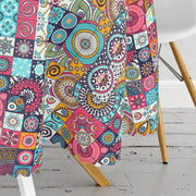 Mozaik Desenli Özel Tasarım Leke Tutmaz Masa Örtüsü Bonvagon