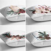 Mum & Şamdan Özel Motifli Dijital Baskılı Modern 4lü Kırlent Kılıfı Seti Bonvagon