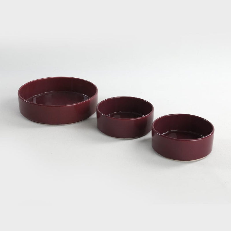 Mürdüm Stackable Salata/Çerez Seti 3 Parça Bonvagon