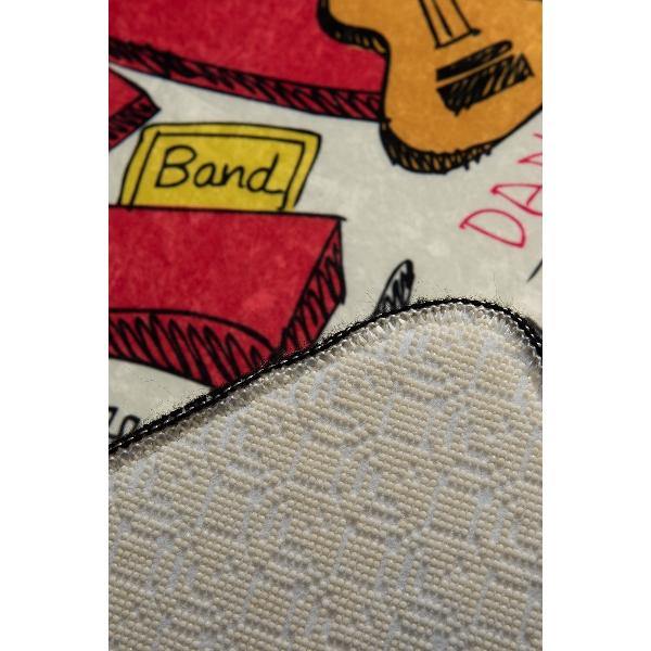 Music Yıkanabilir Antibakteriyel Çocuk Halısı, Kaymaz Taban, Yıkanabilir Bonvagon