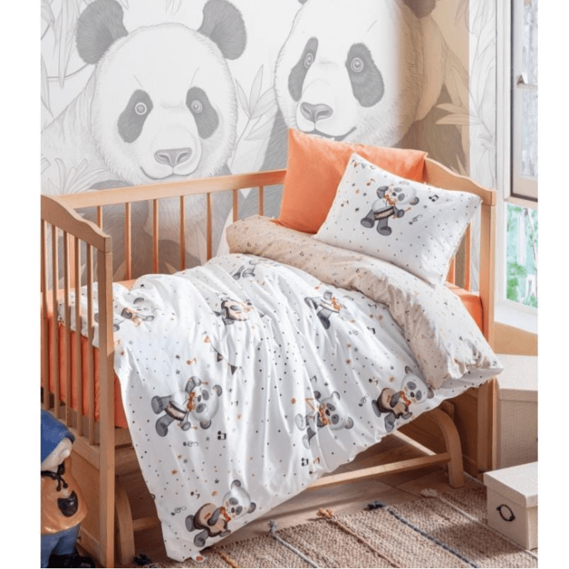 Musico Oranj Bebek Nevresim Takımı Bonvagon