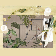 Nature 4'lü İnce Keten Kumaş Amerikan Servisi 50x35cm Bonvagon