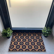 Nazar Boncukları Beads Doğal Koko Hindistan Cevizi Kapı Önü Paspas 60x40cm Bonvagon