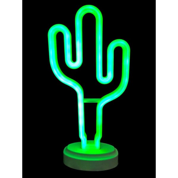 Neon Işıklı Kaktüs Masa Gece Lambası Bonvagon