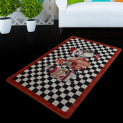 New Year Dijital Baskılı Halı, Kaymaz Taban, Yıkanabilir Bonvagon