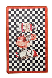 New Year Dijital Baskılı Halı, Kaymaz Taban, Yıkanabilir Bonvagon