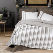 Nobil Nevresim Takımı Çift Kişilik Swell Kahve Bonvagon