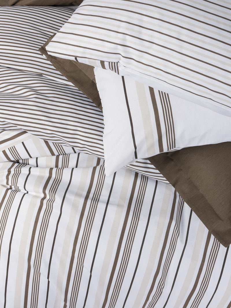 Nobil Nevresim Takımı Çift Kişilik Swell Kahve Bonvagon