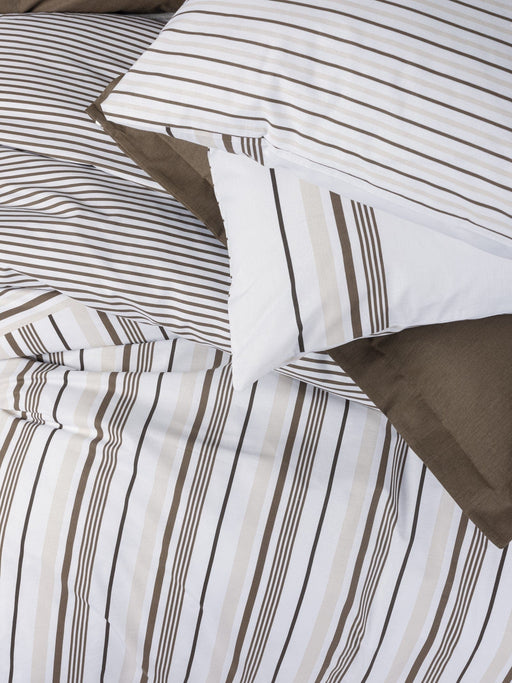 Nobil Nevresim Takımı Çift Kişilik Swell Kahve Bonvagon